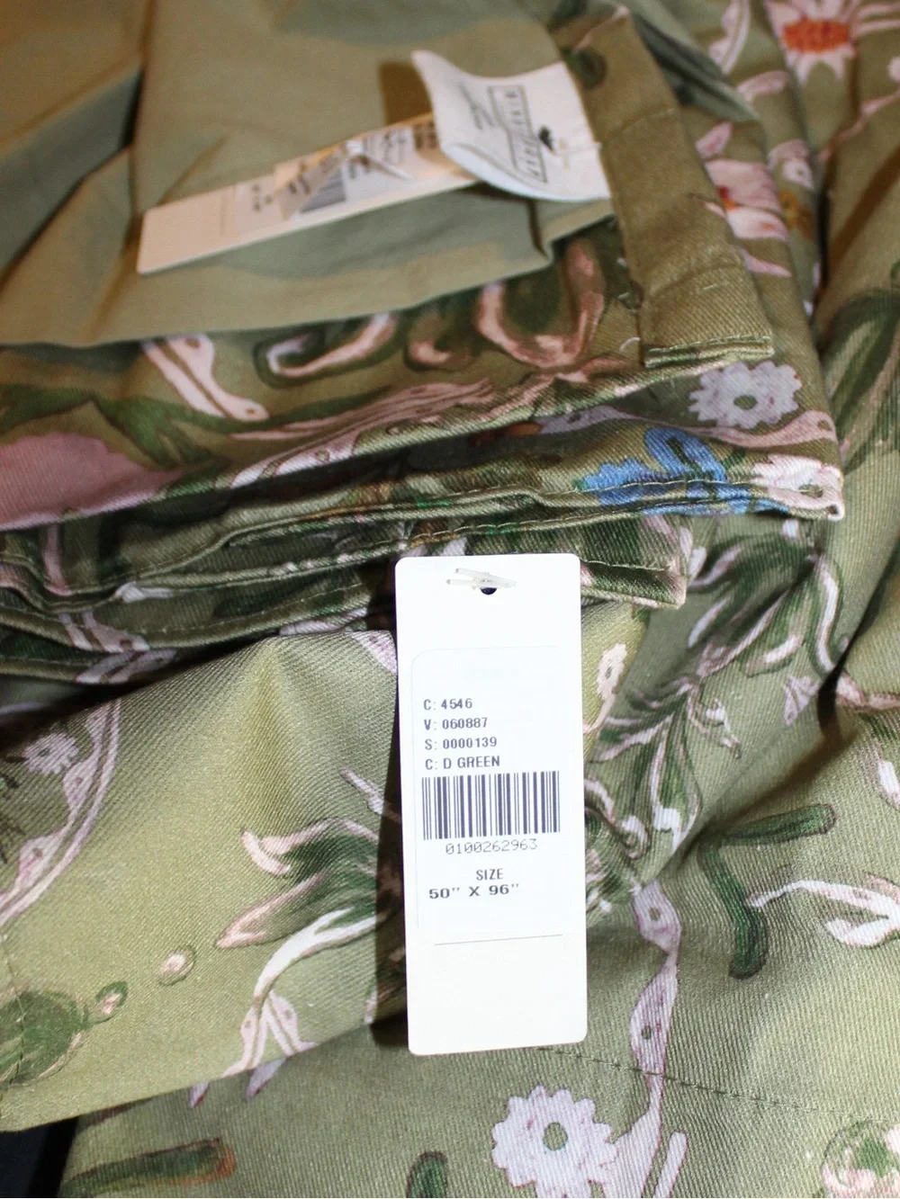 50”x96” MINDTHEGAP Edelweiss Printed Cotton Curtain Panel (1)